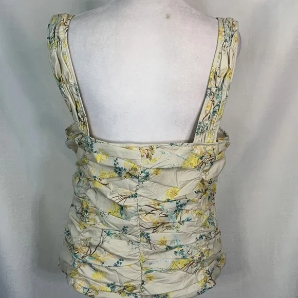 Antonio Melani Rouched Floral Clementine Top- NWT - Picture 8 of 16
